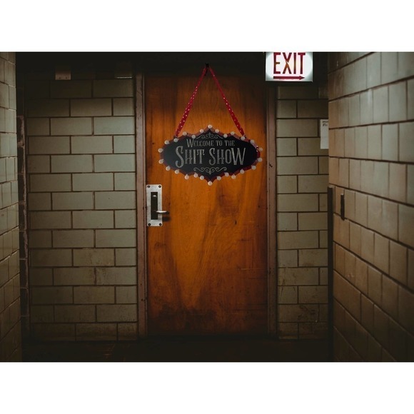 Welcome to the Shit Show Lighted Sign (Handmade) - Picture 3 of 6